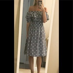 Perseverance London Gingham Daisy Cotton Dress